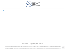 Tablet Screenshot of nemtregister.com